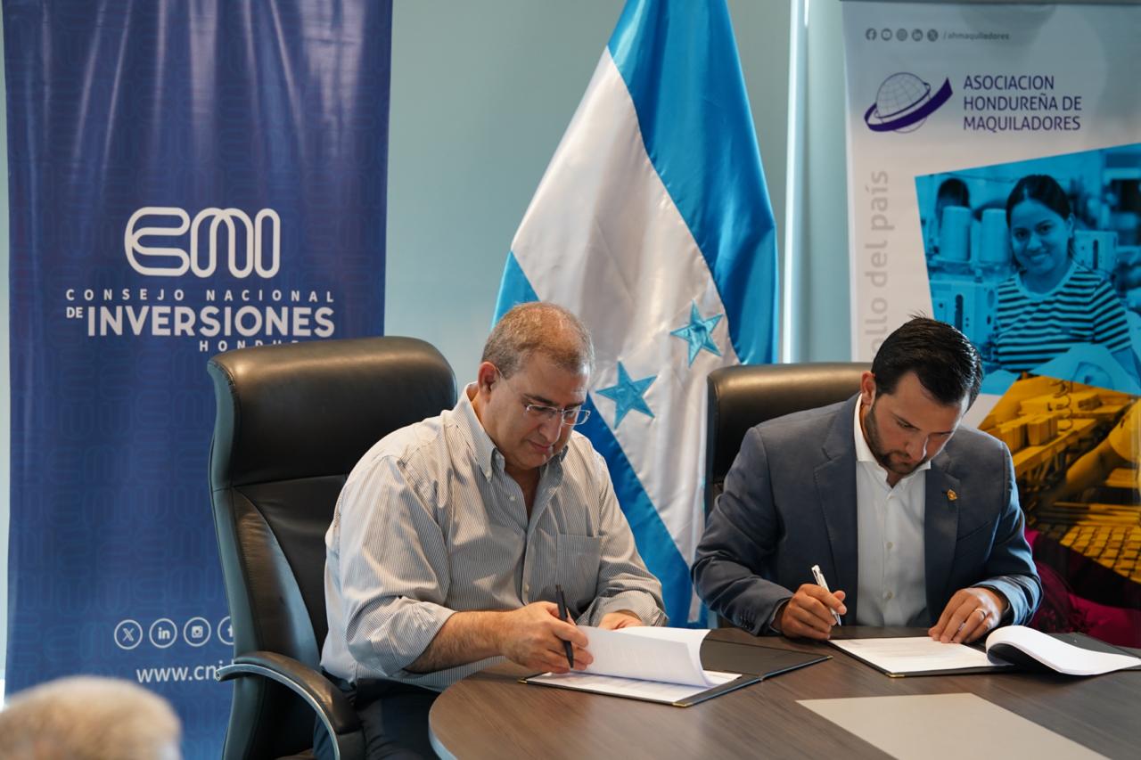 CNI Y AHM SUSCRIBEN CONVENIO PARA FORTALECER LA INVERSIÓN EN LA INDUSTRIA TEXTIL-MAQUILADORA