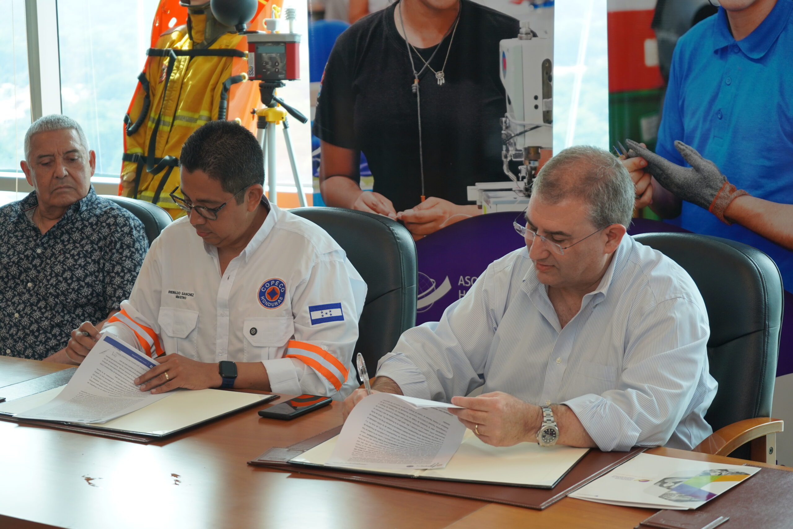 AHM Y COPECO RENUEVAN CONVENIO PARA FORTALECER LA GESTIÓN DE RIESGOS EN LA INDUSTRIA TEXTIL-MAQUILADORA